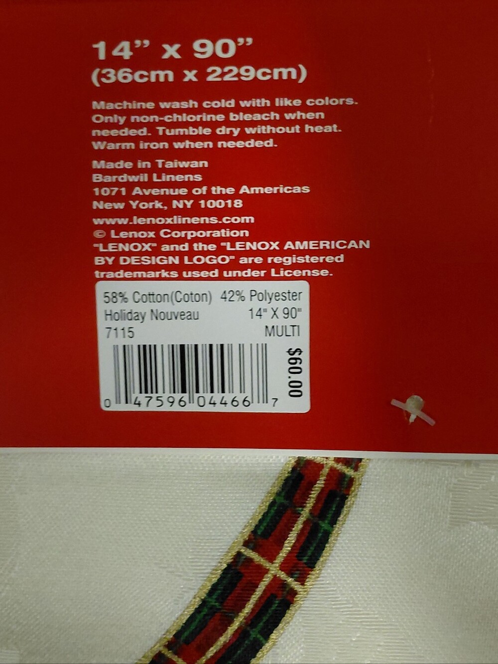 LENOX TABLE RUNNER - Picture 2 of 8